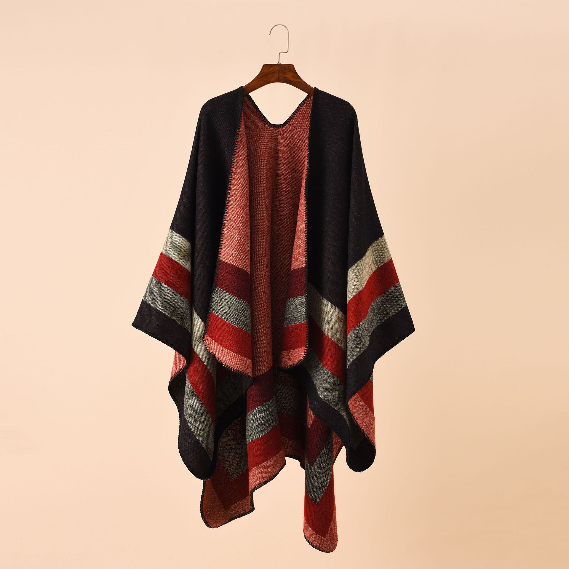 Shawl Wrap Winter - 2024 새로운 패션 겨울 따뜻한 격자