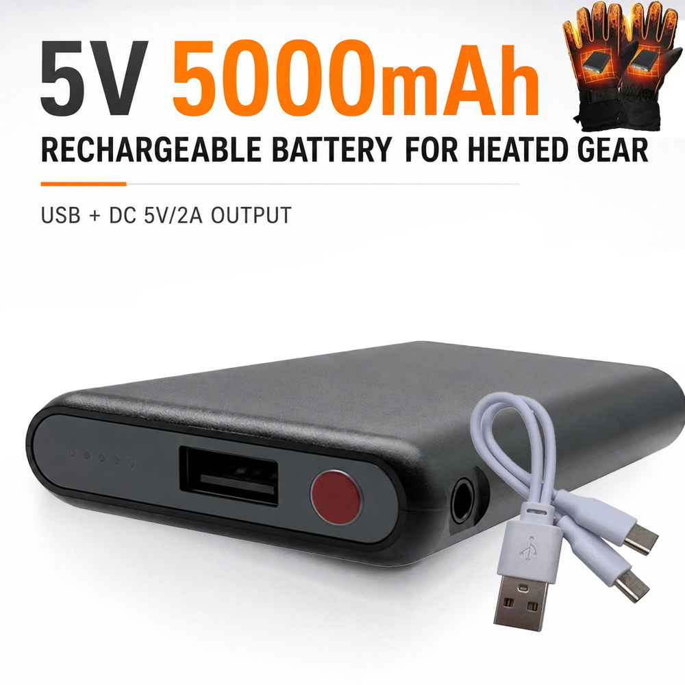 Heated Vest Battery - 5V 5000mAh 가열 장갑 배터리 보조베터리