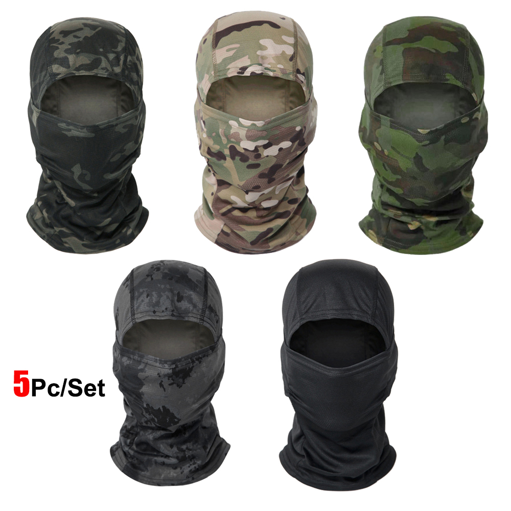 Balaclava Ski Mask - 5개입 카모 발라클라바 풀페이스 마스크 사이클링