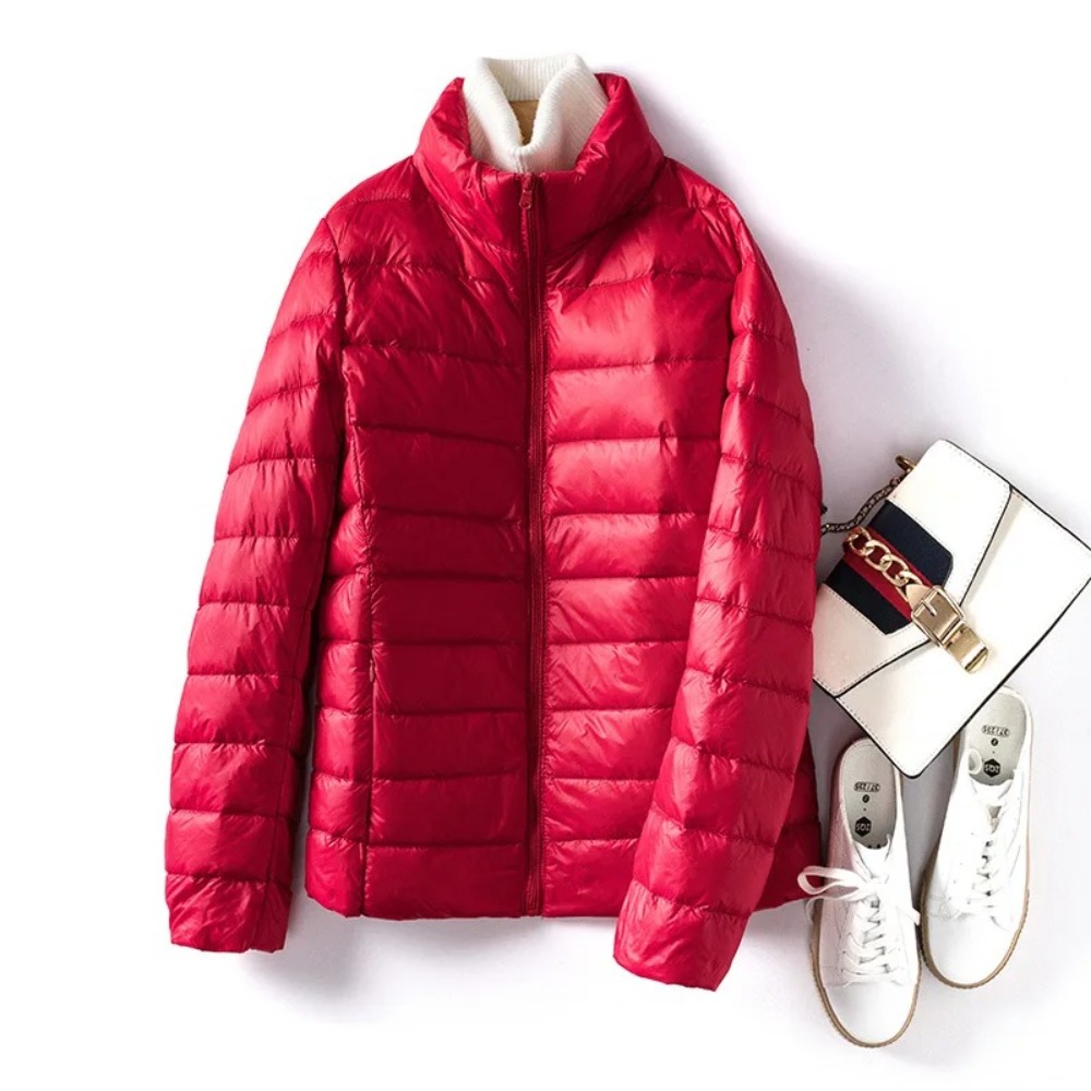 Down Jacket Packable - 초경량 Packable 스프링 다운 코트 여성
