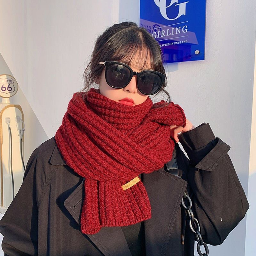 두꺼운 케이블 니트 따뜻한 캐시미어 스카프 넥커치프 겨 - Wool Scarf Men 리뷰 및 가격