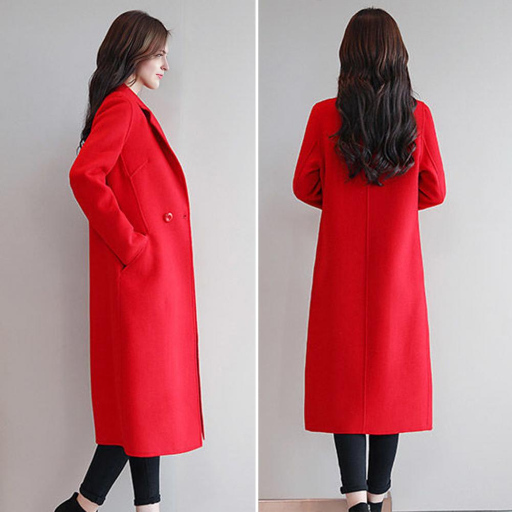 여성 울 코트 울 코트 여성용 울 피코트 중간 길이 오 - Wool Coat Peacoat 리뷰 및 가격