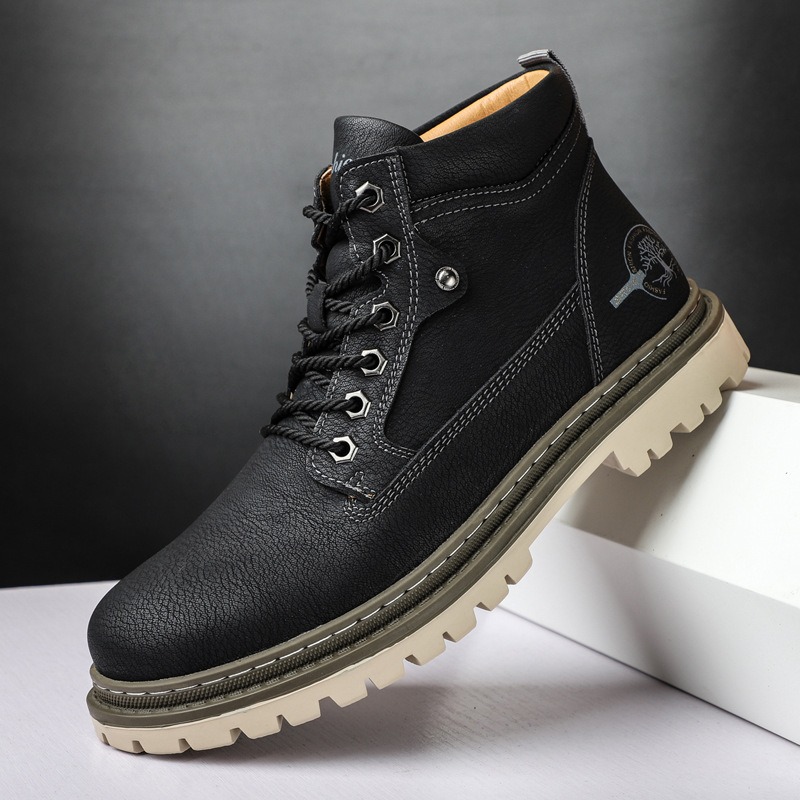 남성용 부츠 하이탑 캐주얼 신발 가을 겨울 레트로 방수 - Waterproof Winter Boot 리뷰 및 가격