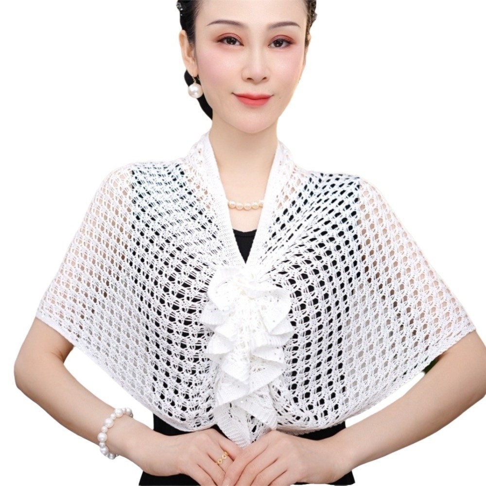 반짝이는 디자인의 속이 비치는 가디건, 앞면 버클 디자 - Shawl Wrap Winter 리뷰 및 가격