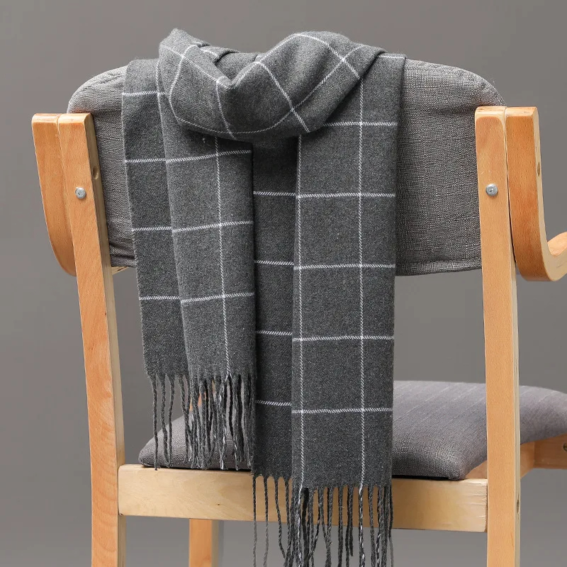 2023 새로운 겨울 남성 스카프 따뜻한 캐시미어 스카 - Wool Scarf Men 리뷰 및 가격