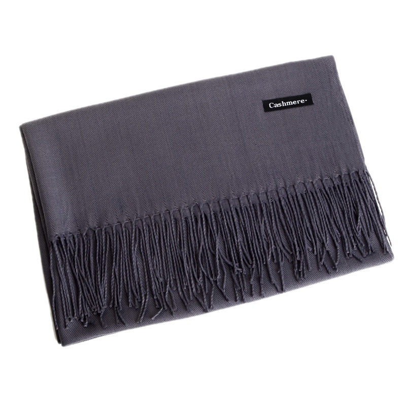 다목적 모조 캐시미어 스카프 닦았 단색 두꺼운 스카프  - Shawl Wrap Winter 리뷰 및 가격