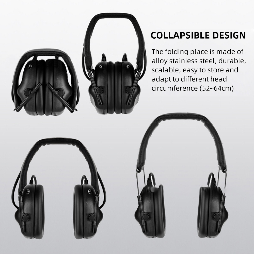 BOOIU 전술 전자 슈팅 헤드셋 3.5mm 인터페이스 - Earmuffs Foldable 리뷰 및 가격