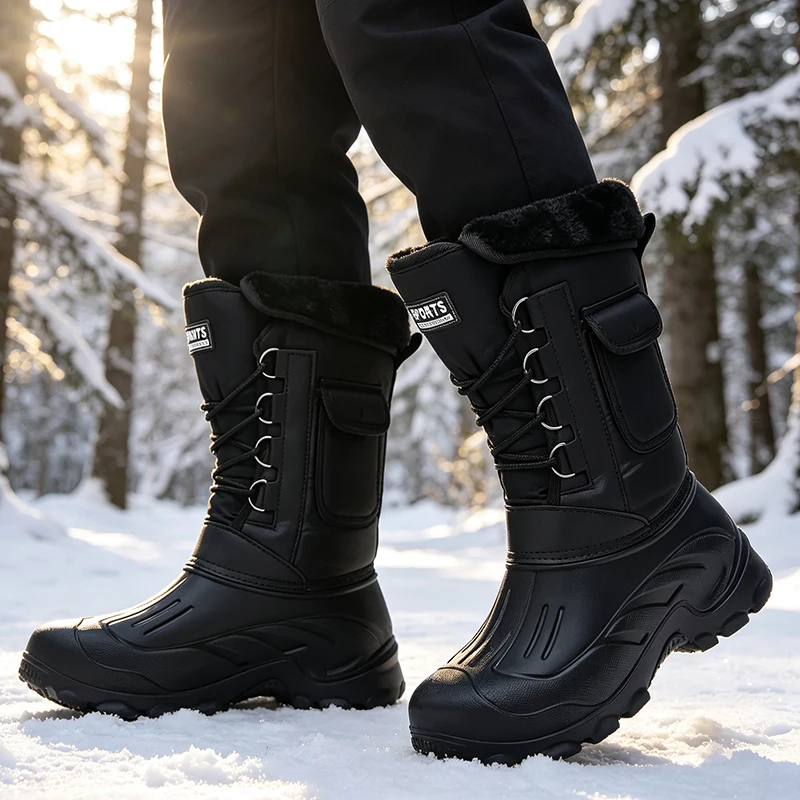 남성 겨울 스노우 부츠 야외 낚시 신발 스노우 트레킹  - Waterproof Winter Boot 리뷰 및 가격