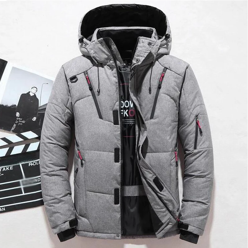 다운 재킷 남성 겨울 남성 화이트 오리 다운 재킷 후드 - Down Jacket Packable 리뷰 및 가격