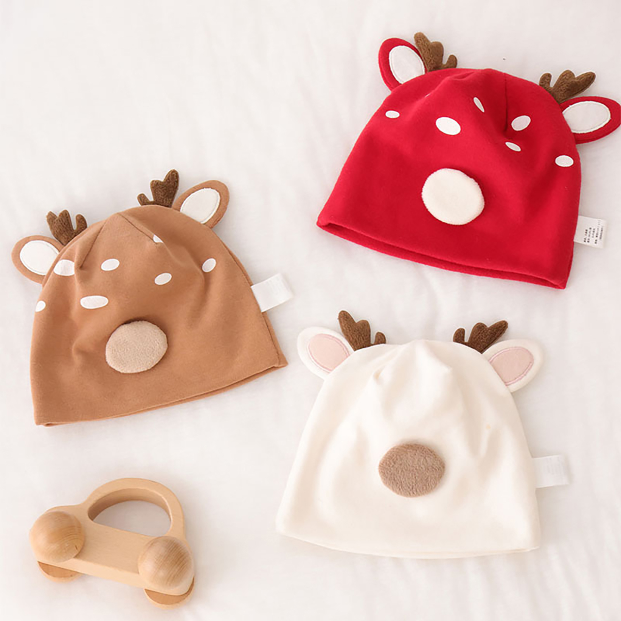 귀여운 작은 사슴 아기 태아 모자 부드러운 면 신생아  - Knit Beanie Hat Warm 리뷰 및 가격
