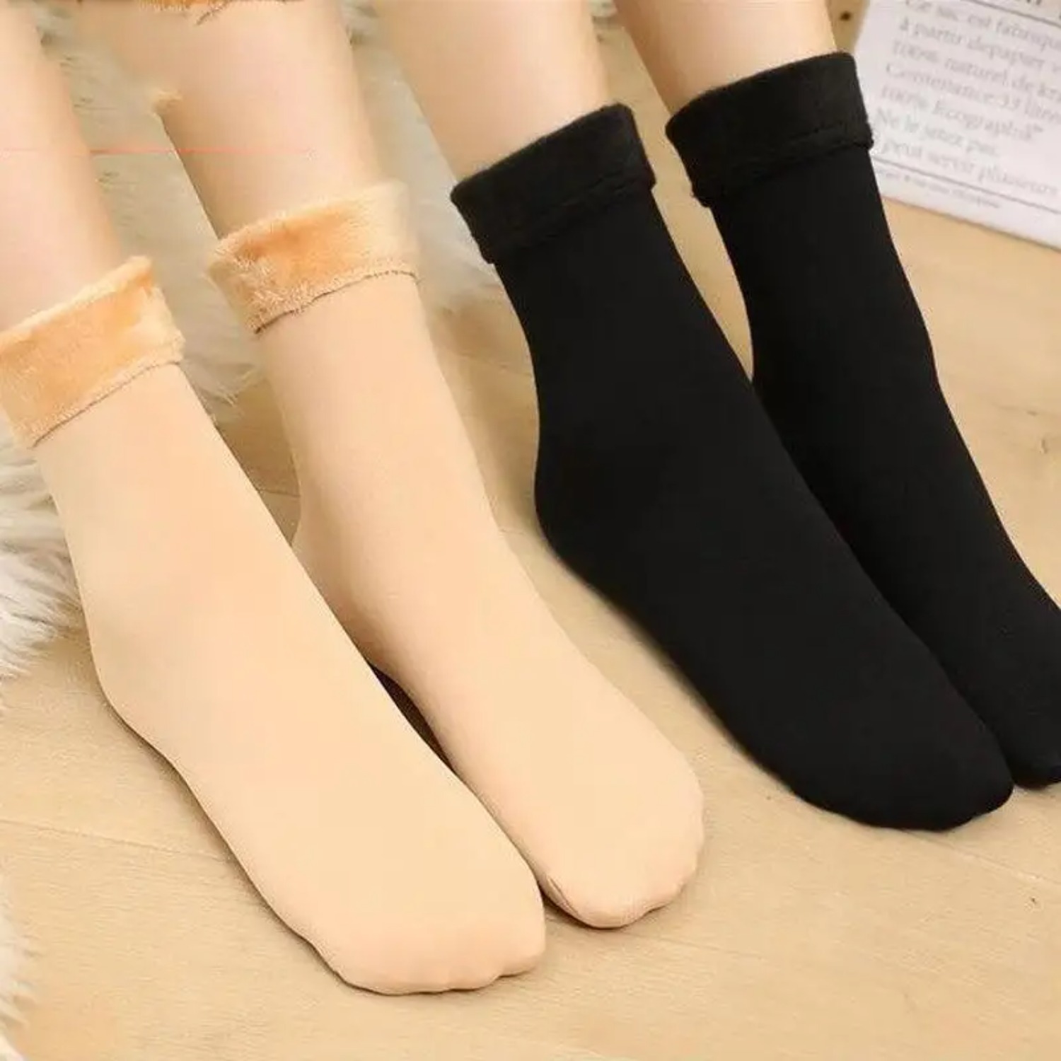 5 쌍/겨울 따뜻한 솔리드 여성 양말 두꺼운 열 양말  - Thermal Sock Wool 리뷰 및 가격