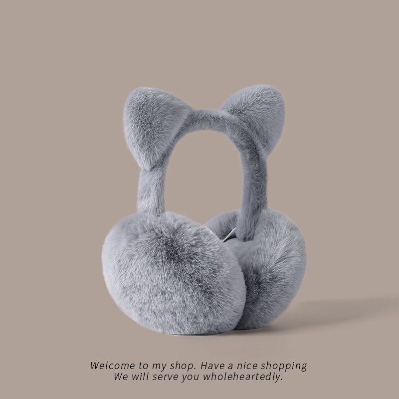 고양이 귀 접이식 귀마개 플러시 따뜻한 귀 덮개 휴대용 - Earmuffs Foldable 리뷰 및 가격