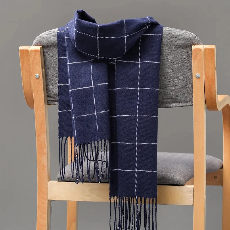 2024 새로운 겨울 남성 스카프 따뜻한 캐시미어 스카 - Wool Scarf Men 리뷰 및 가격