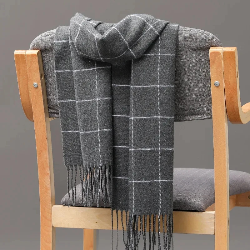 2024 새로운 겨울 남성 스카프 따뜻한 캐시미어 스카 - Wool Scarf Men 리뷰 및 가격